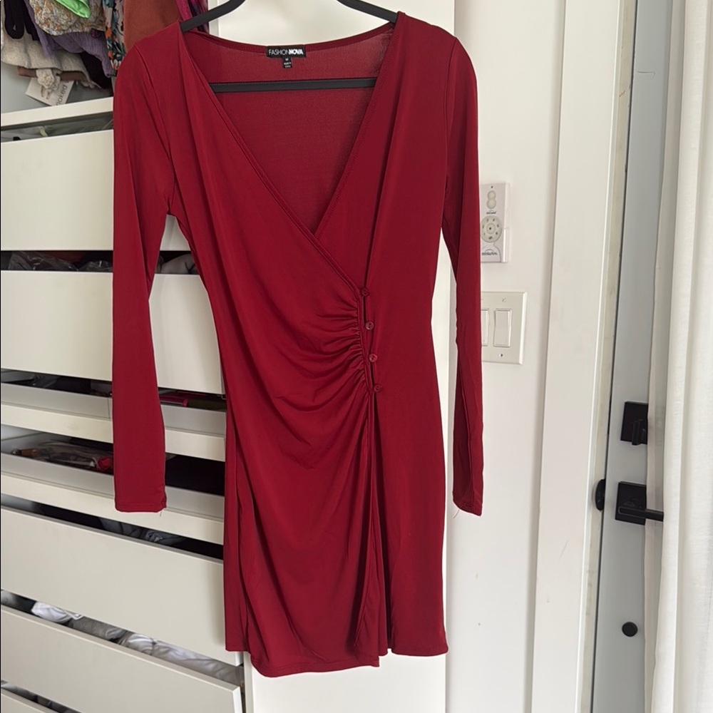 Fashion Nova Women's Red Dress
